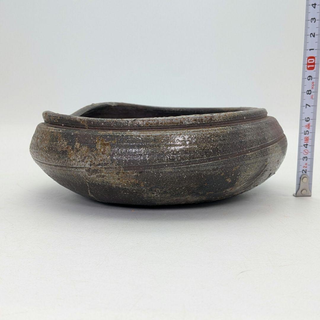 【真作保証】人間国宝 金重陶陽 備前灰器 晃介識箱 備前焼 抹茶道具 茶器 茶陶