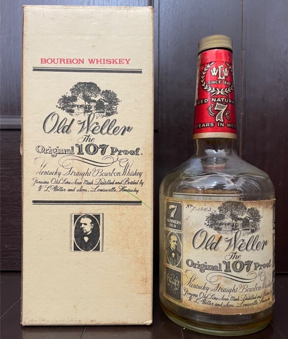 空瓶 Old Wellerl 107 オールドウェラー バーボンウイスキー