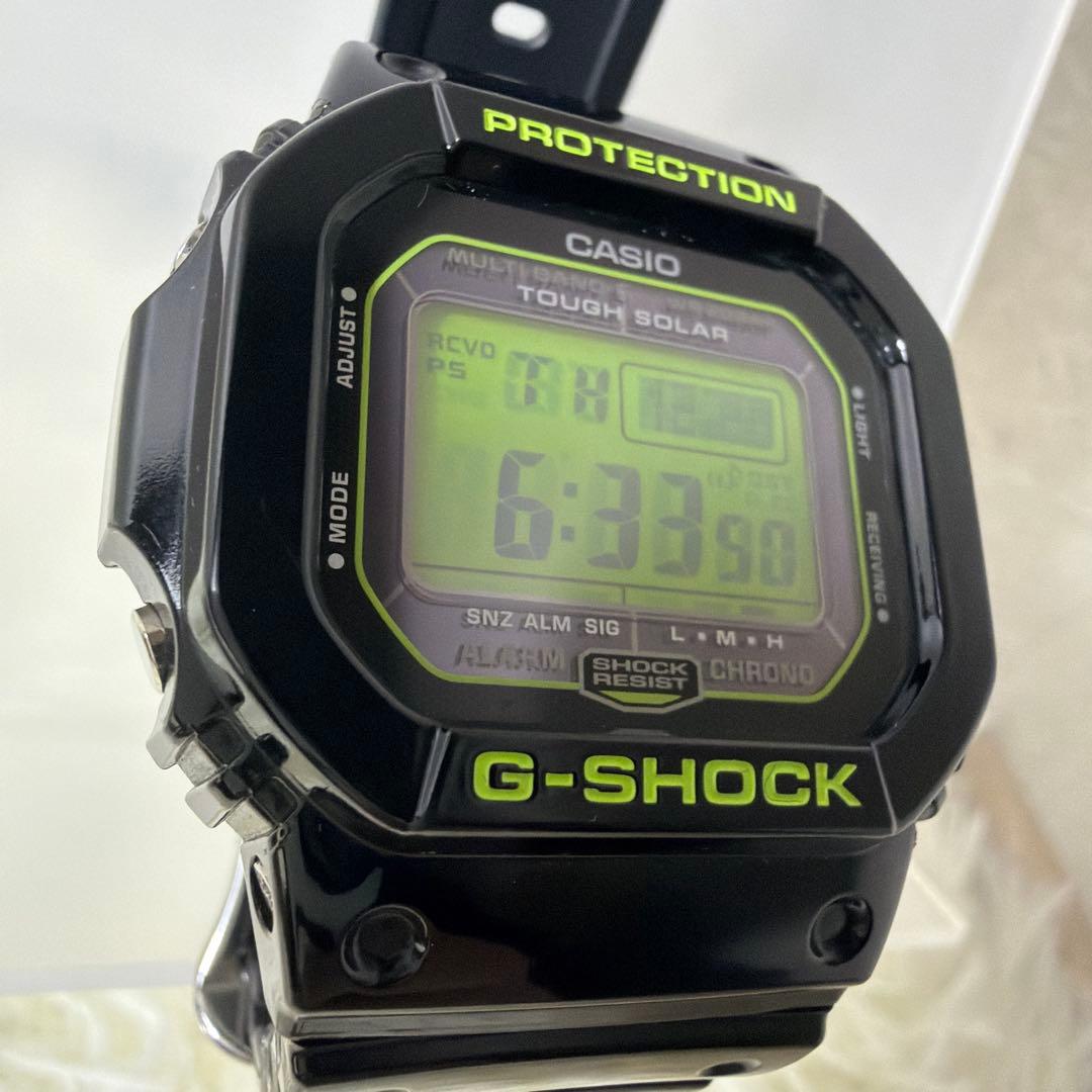 極美品 G-SHOCK GW-M5610B-1JF タフソーラー 電波モデル　緑
