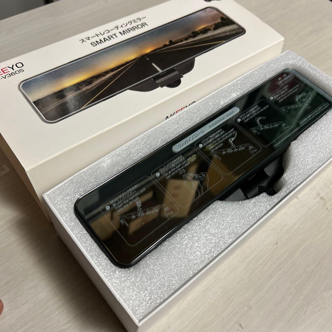 AKEEYO ミラー型ドラレコ AKY-V360S 新品 常時電源ケーブル付