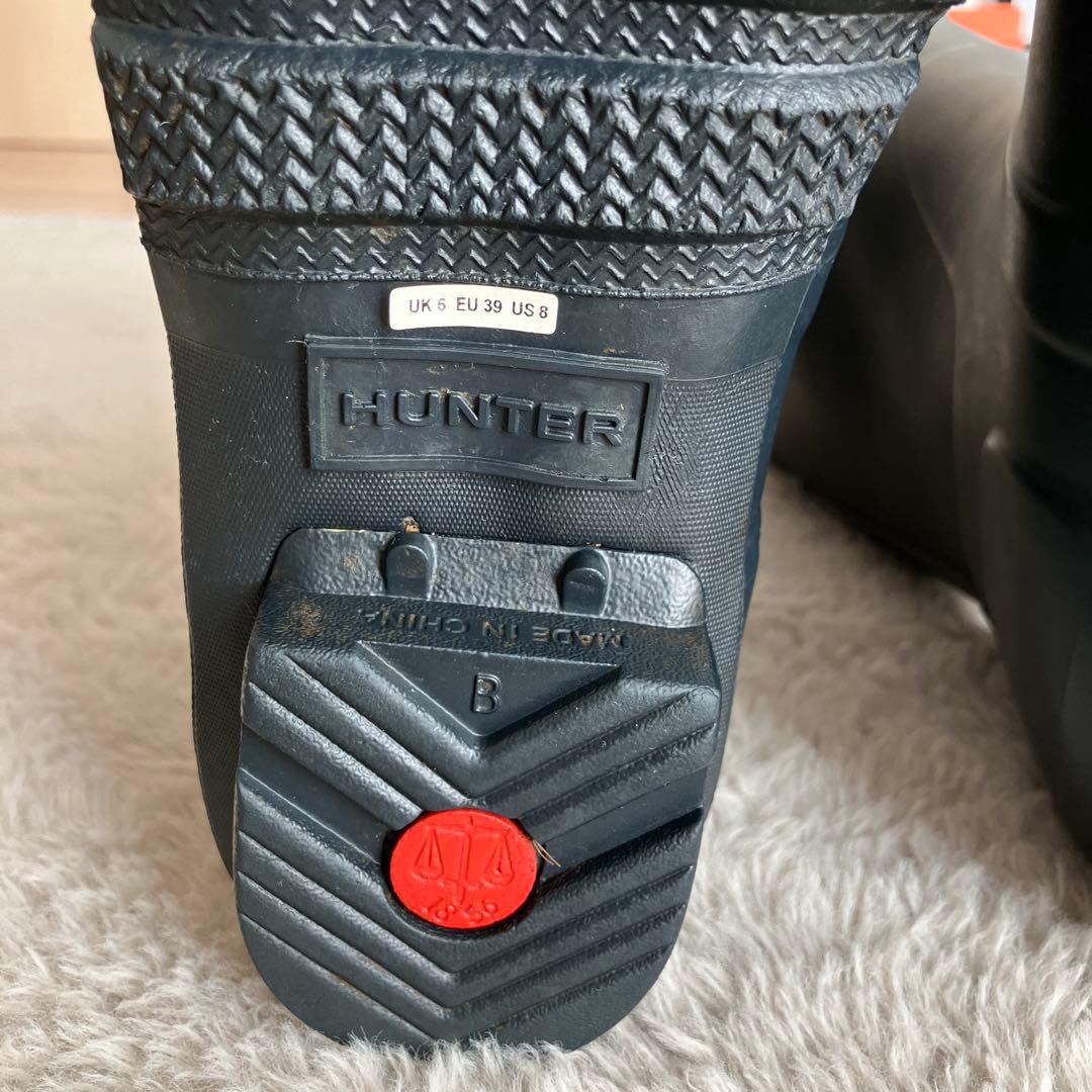 梅雨前の今がチャンス！！Hunterレインブーツ25cm（レディース）極美品！！