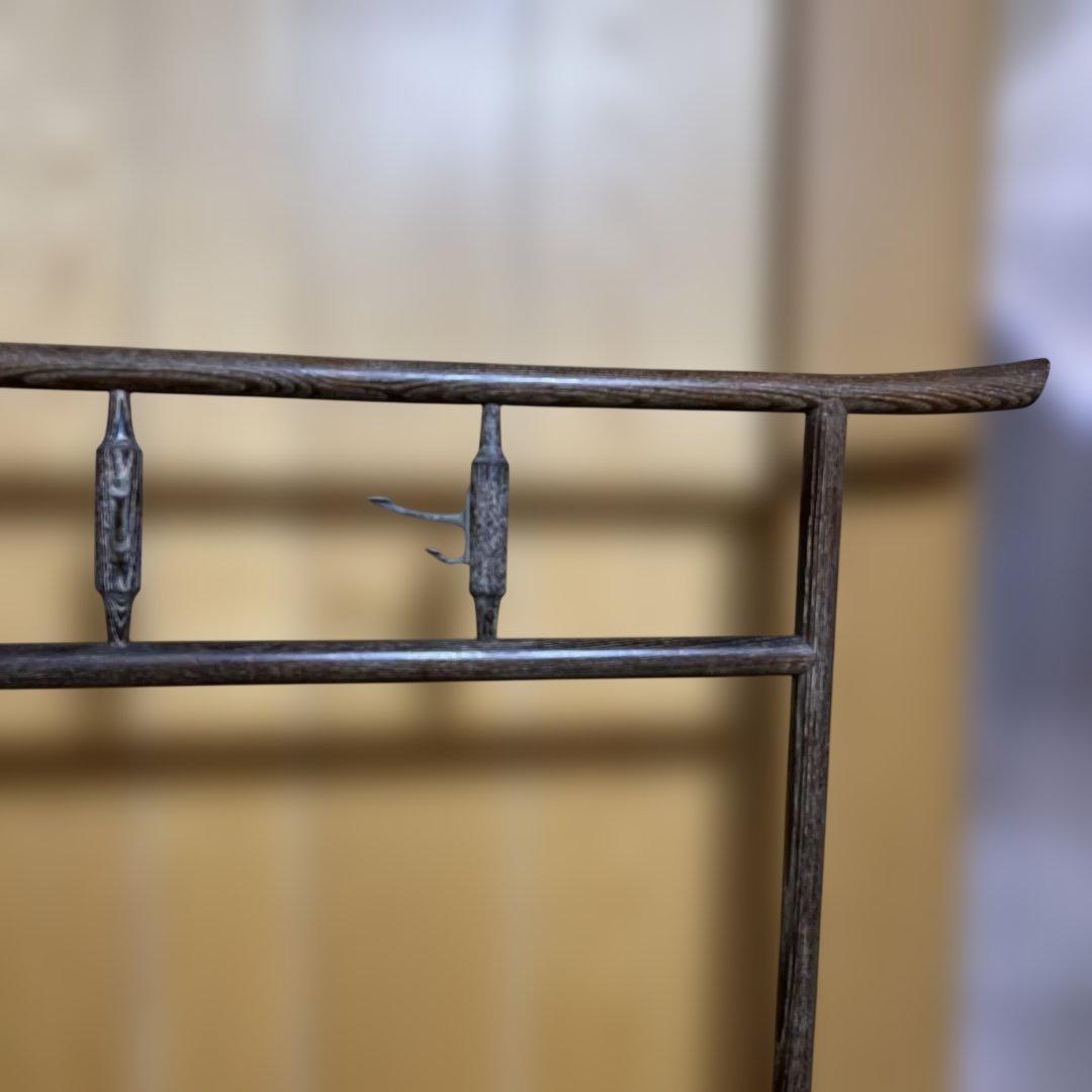 衣紋掛け　木製コーナー型衣桁 4フック付き