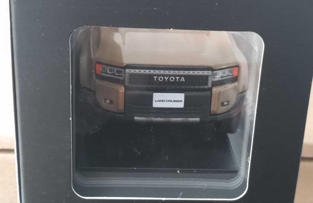 トヨタ ランクル250 ミニカー ZX サンド×ライトグレー 内装ブラウン