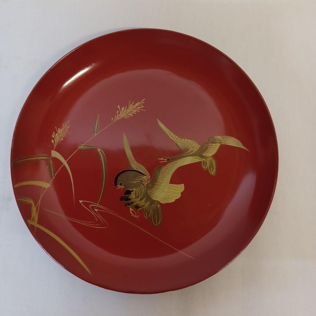 皆朱銘々盆貮拾枚