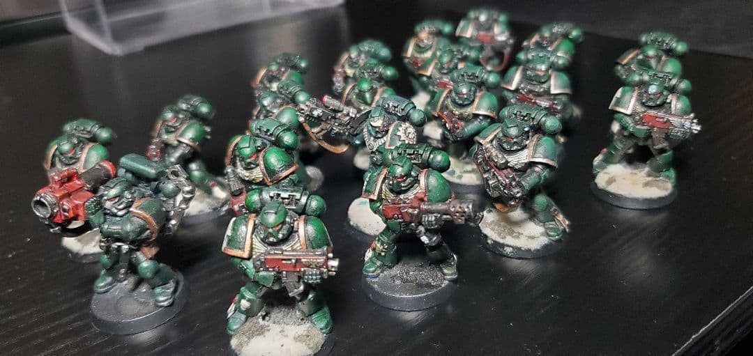 ウォーハンマー40k スペースマリーン戦術部隊。ミニチュア20体