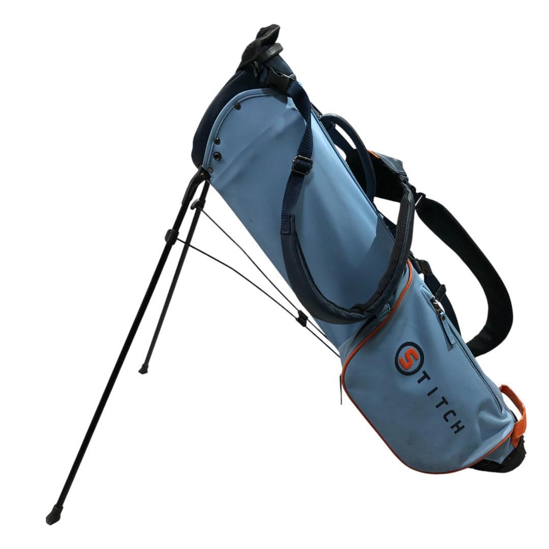 スティッチゴルフ STITCH GOLF キャディバッグ ブルー ゴルフ 刺繍