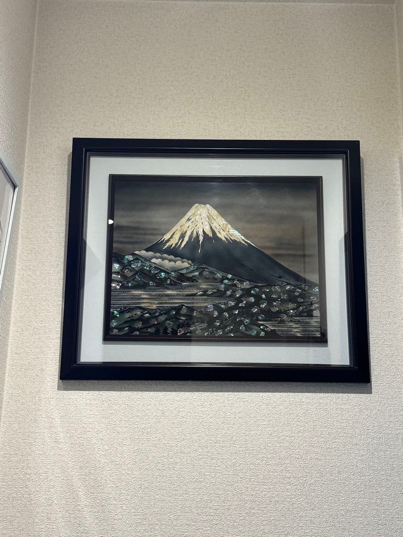 螺鈿山富士額 和室飾り額
