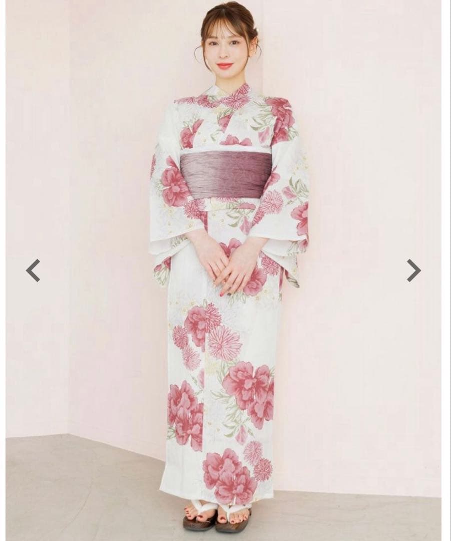 浴衣 Dita 大正ロマン牡丹寄せ