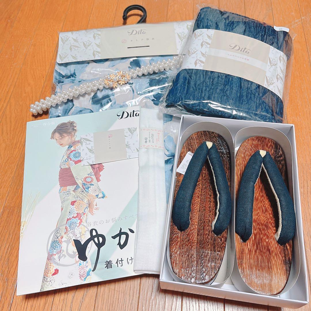 【新品未使用】 dita 涼風の花水木 5点セット パール帯付き