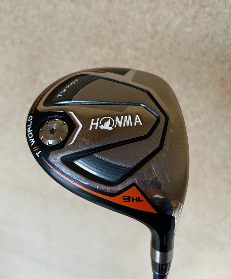 本間ゴルフ　TW７４７　３ＨＬＷ(１６.５度) シャフト　ＦＰ-６Ｓ　硬さ　Ｓ