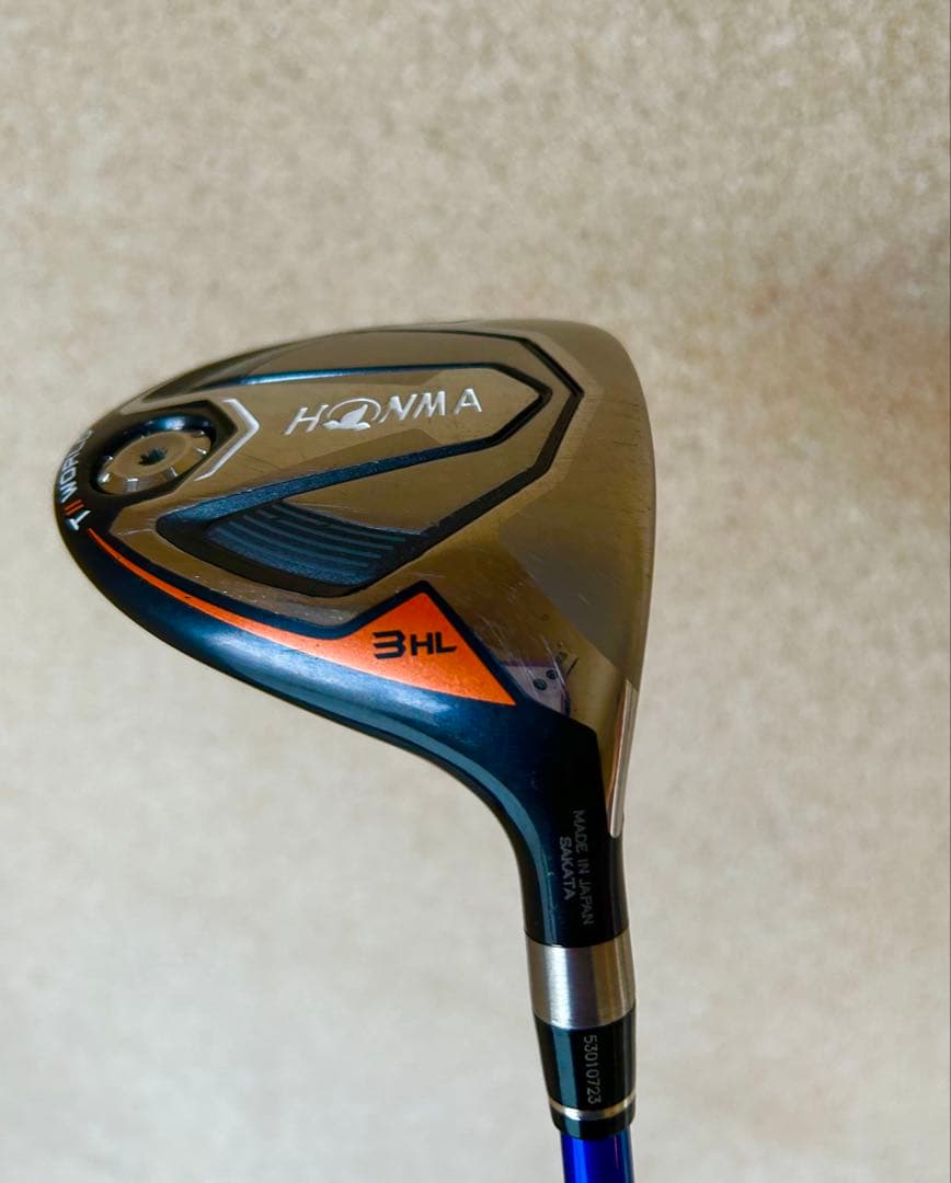 本間ゴルフ　TW７４７　３ＨＬＷ(１６.５度) シャフト　ＦＰ-６Ｓ　硬さ　Ｓ