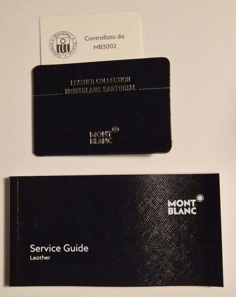 【新品未使用】MONTBLANC モンブラン レザー カードケース グレー