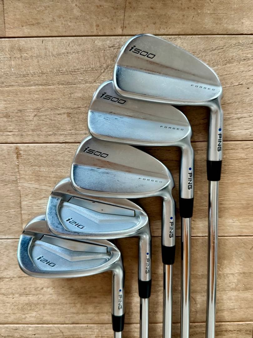 名器！ピン i210 i500 コンボアイアンセット5本　レアシャフト　AMT
