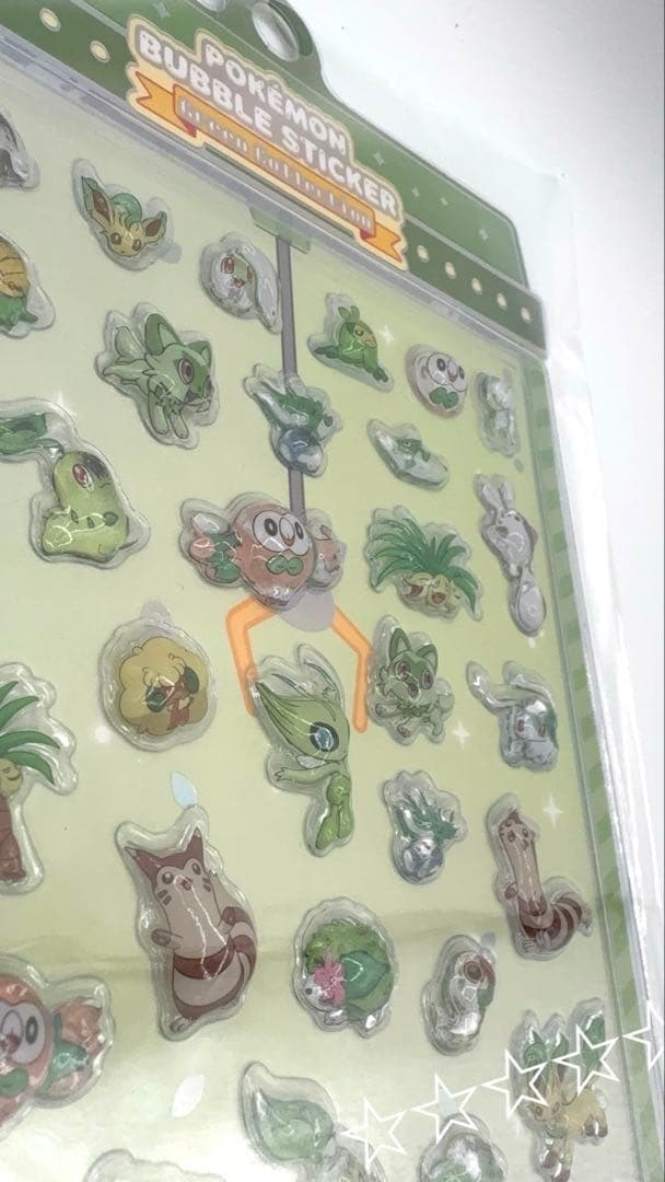韓国限定　ポケモン バブルステッカー 8枚セット　メタモンシークレットマンション