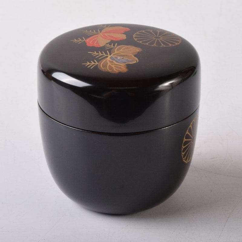 茶道具　観斉造　高台寺蒔絵　棗　共箱　V　7508