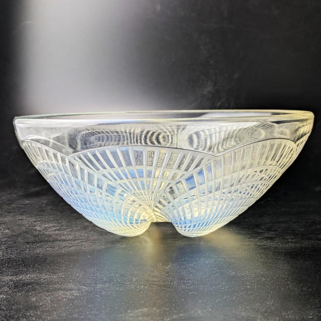 【光の表情】1924年ルネ・ラリック コキーユ 19㎝大鉢オパルセントアールデコ