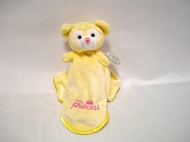 ◆WDW◆イエロー　ダッフィー　タオル　ぬいぐるみ　ガラガラ◆ディズニーベア◆