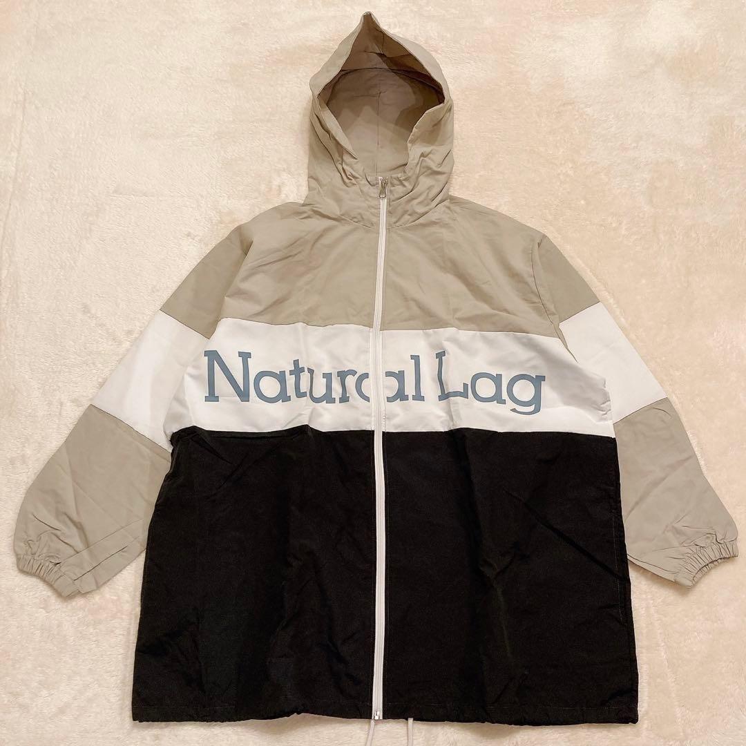 Natural Lag フード付きジャケット ベージュ/黒