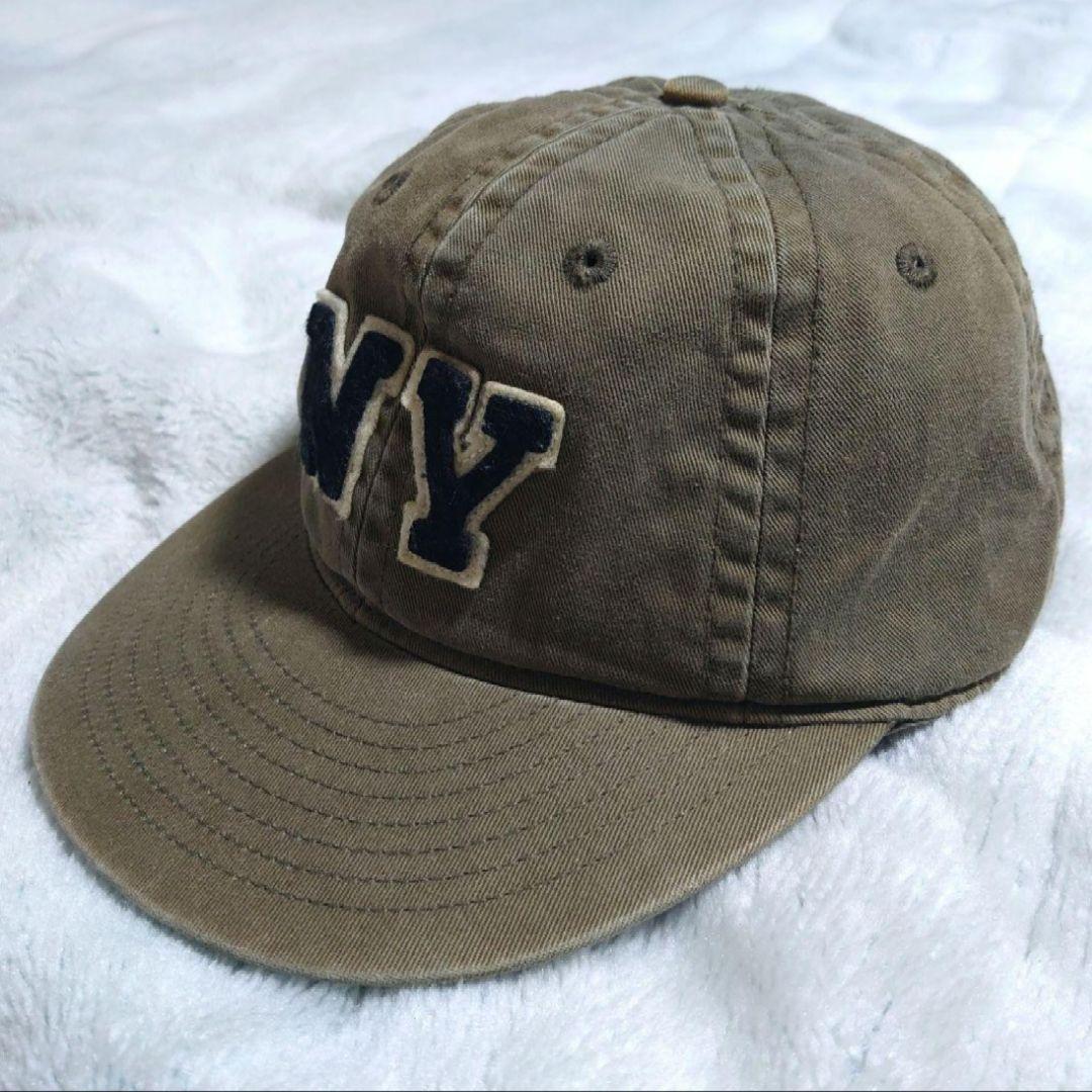 ポロラルフローレン キャップ NY ロゴ コットンツイル カーキ