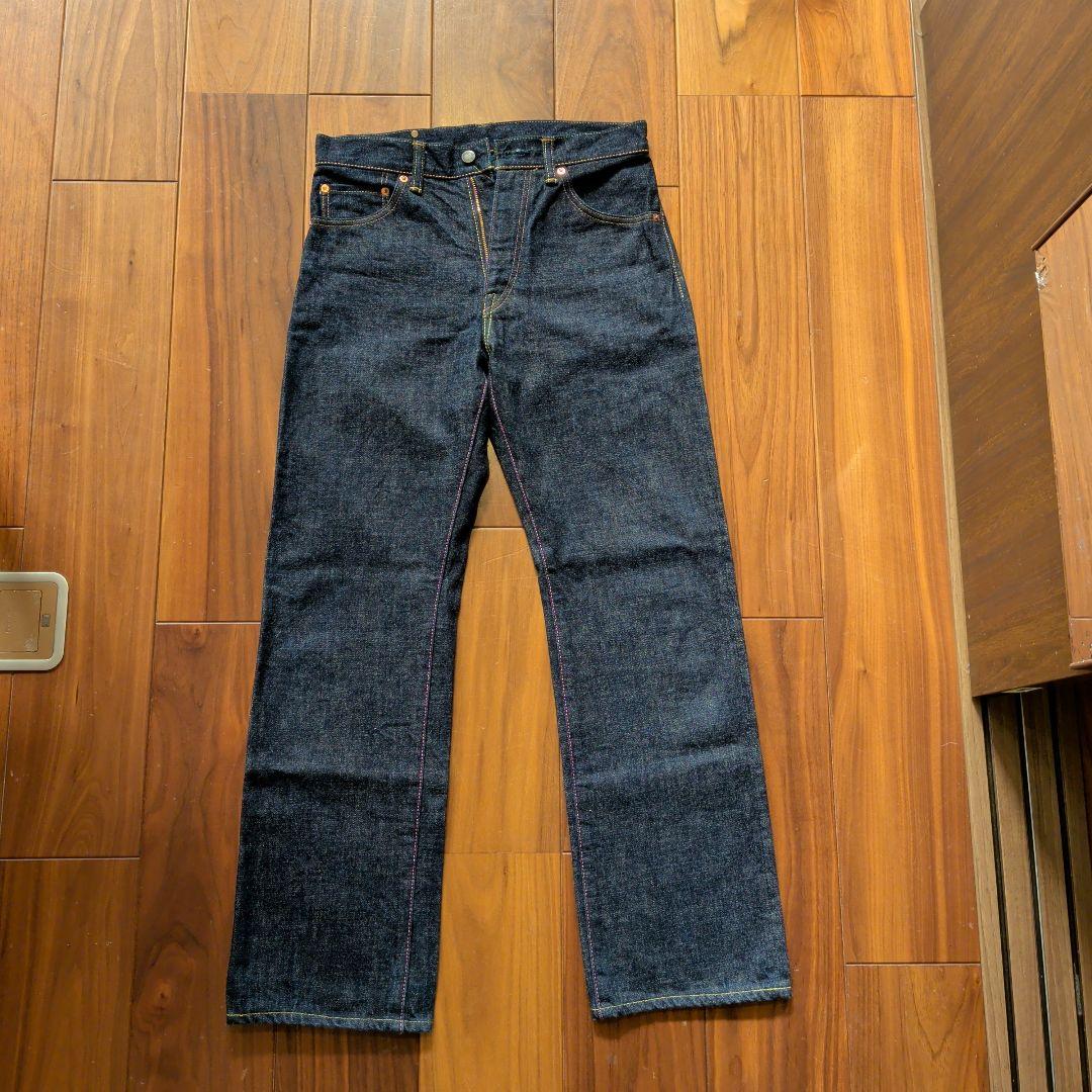【未使用級】桃太郎ジーンズ　銅丹レーベル　クラッシックストレート　W29