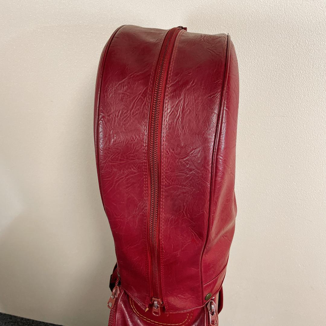 おまけ多数　希少 ダンロップ WINDSOR キャディバッグ レザー　クラシック