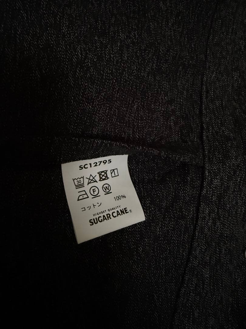 SUGAR CANE シュガーケーン◆ブラックコバート ワークベスト◆美品