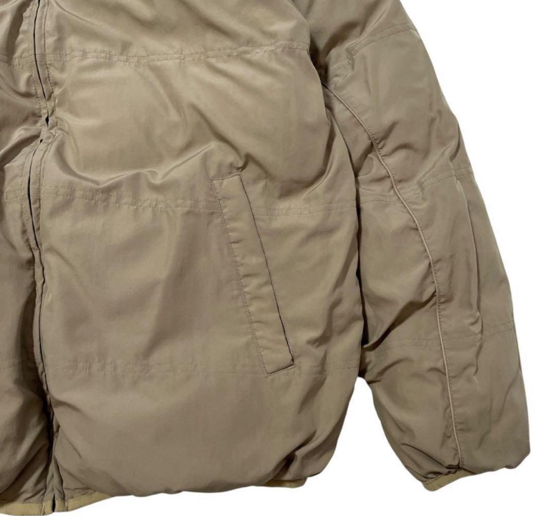 (1月末まで出品 )NIKE リバーシブルダウンジャケット カーキ/ベージュ L