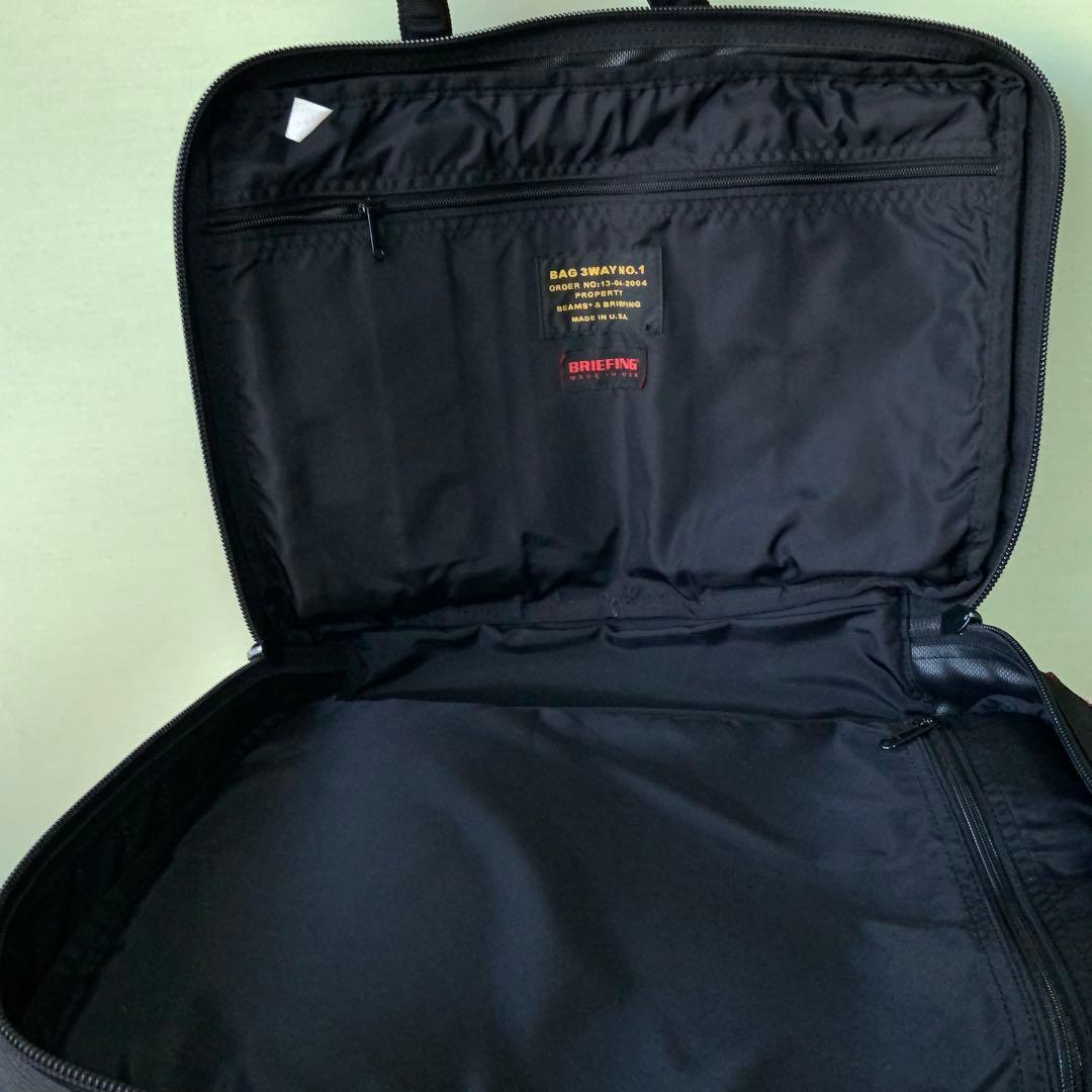 極美品 BEAMS PLUS別注 BRIEFING 3WAYバッグ 黒 米国製