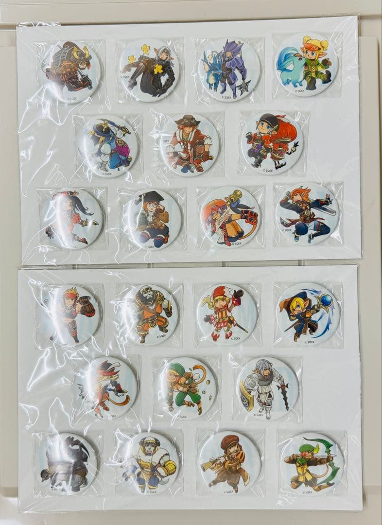 新品 ファイナルファンタジー11 缶バッジコレクション プリシラキーホルダーつき