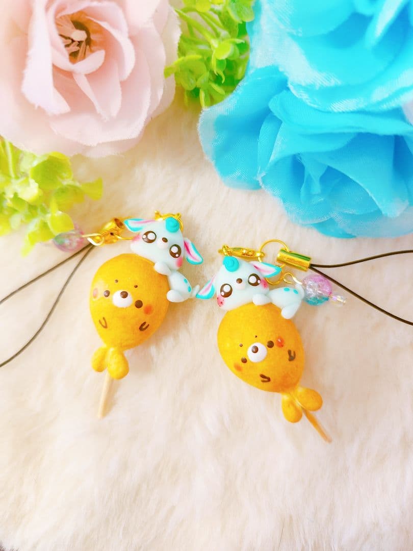 ラムネ　ブルーバンビ　シャカシャカキーホルダー　シェイカーキーホルダー　夏