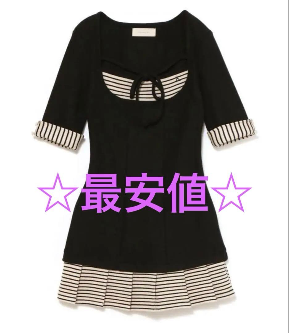 ワンピース andmary Aiden pleats mini dress