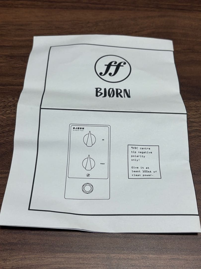 Fjord Fuzz BJØRN Fuzz Face系ペダル