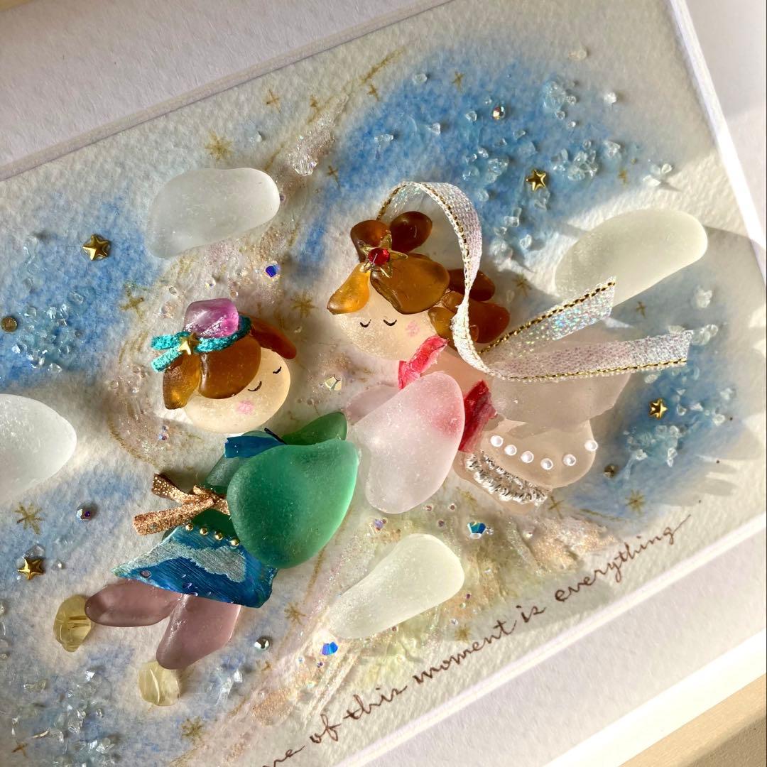 べーちゃん　夏夜の再会　シーグラス／天然石／七夕／織姫