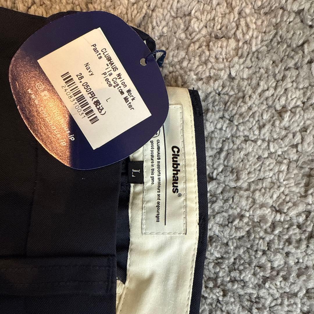 【新品・未使用】Clubhaus ネイビー チノパン Lサイズ