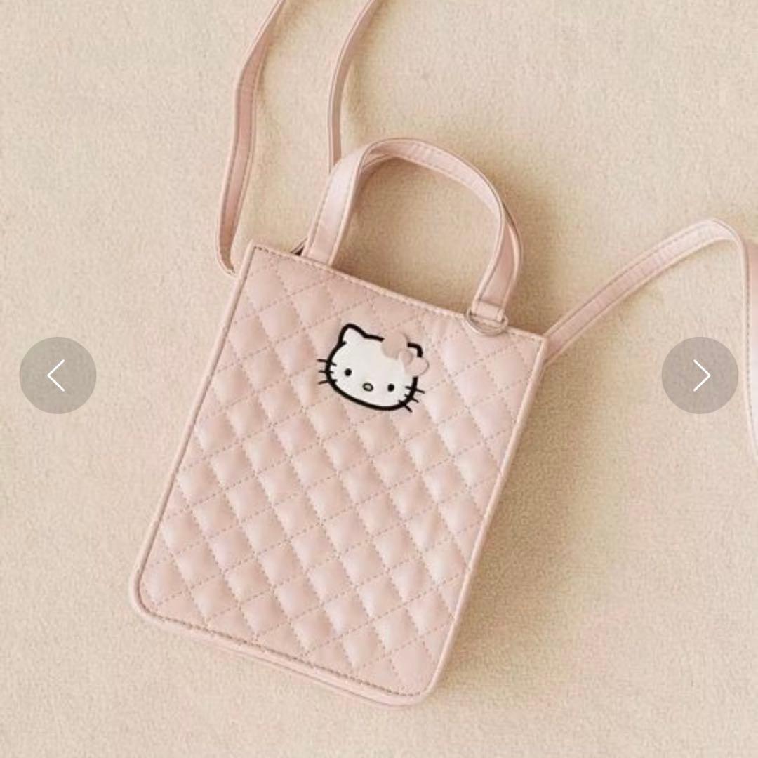 ローリーズファーム　キルティングキティ　セット　ピンク　カードケース　バッグ