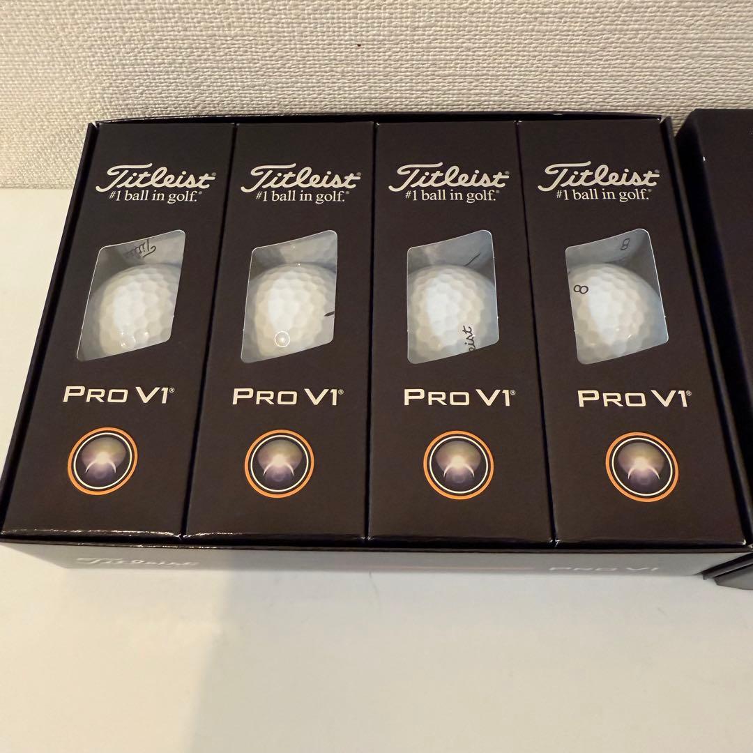 2025TITLEISTタイトリストPROV1 プロV1 ダブルナンバー（2箱）