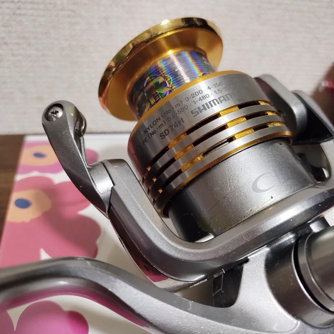 【美品】シマノ SD74H スピニングリール ツインパワーMG 4000