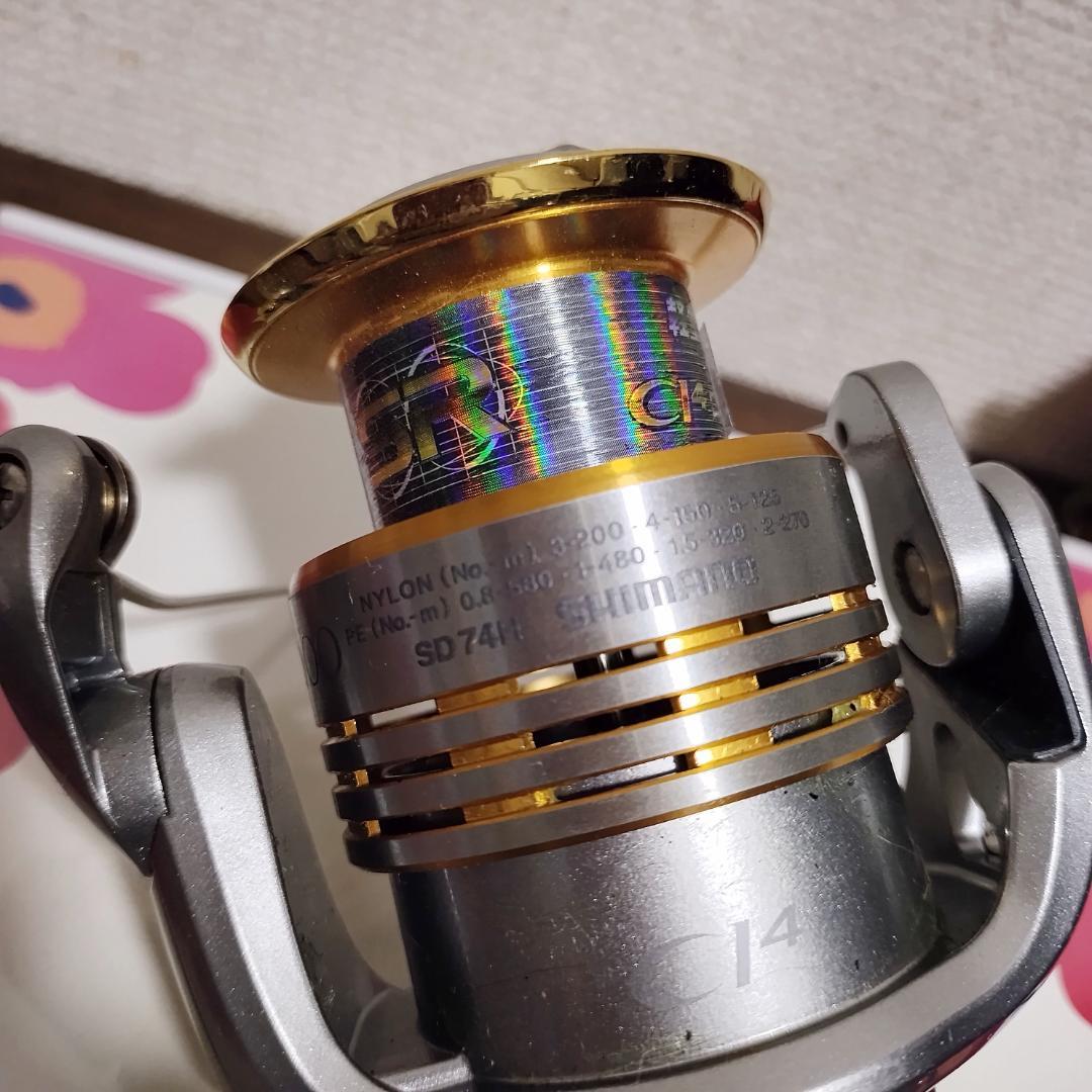 【美品】シマノ SD74H スピニングリール ツインパワーMG 4000