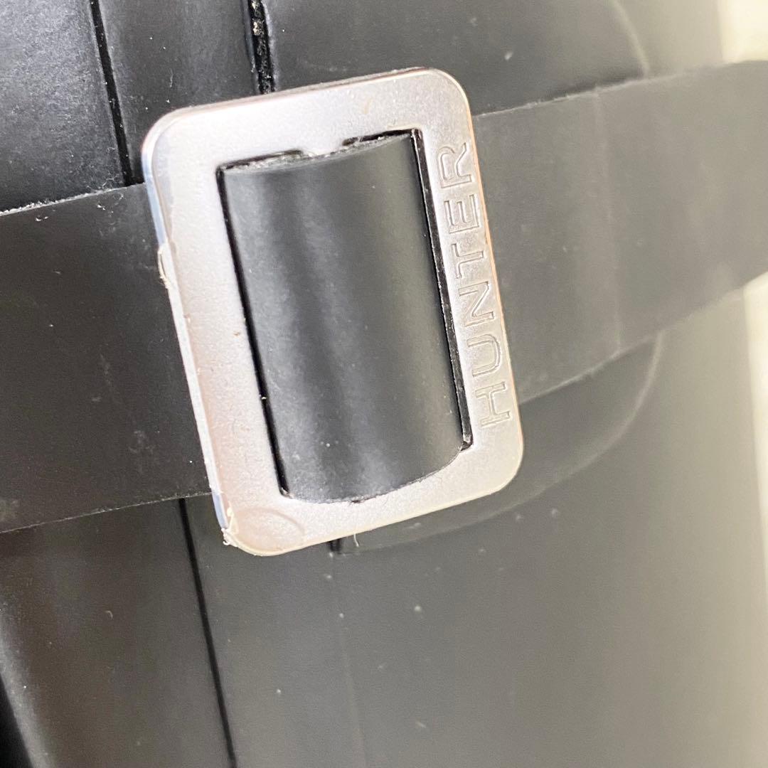 美品　HUNTER ハンター　レインブーツ　ロングブーツ　シューズ　雨　長靴　黒