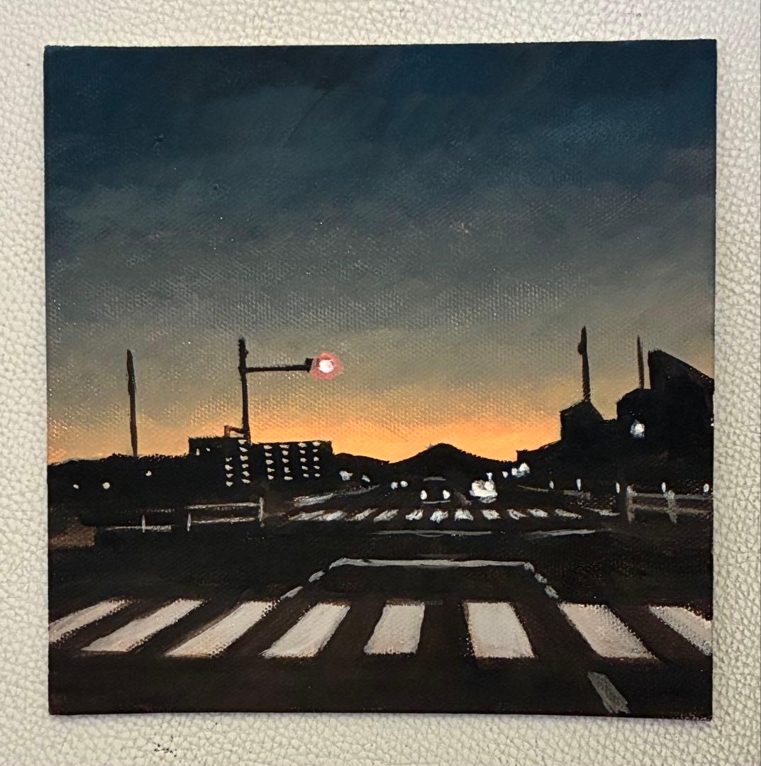 アクリル画　風景　866