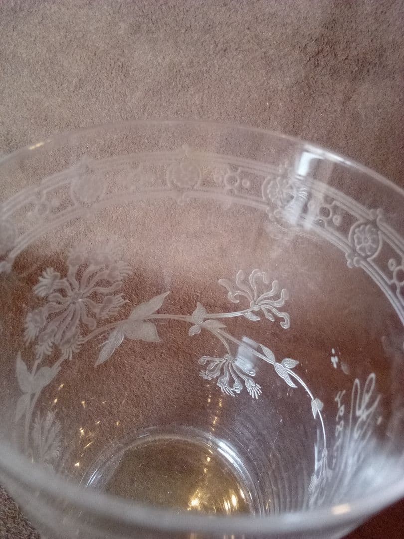 フランス オ—ルド タンブラーグラス ２客 (ペア )