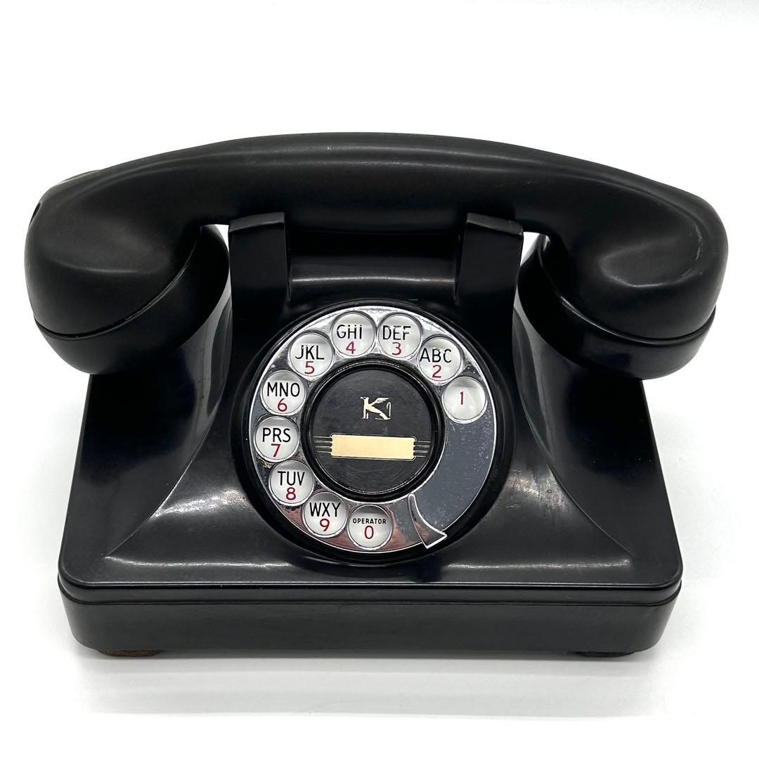 【希少レア】1940年代 アメリカ ケロッグ社製 ヴィンテージ品 黒電話 貴重品