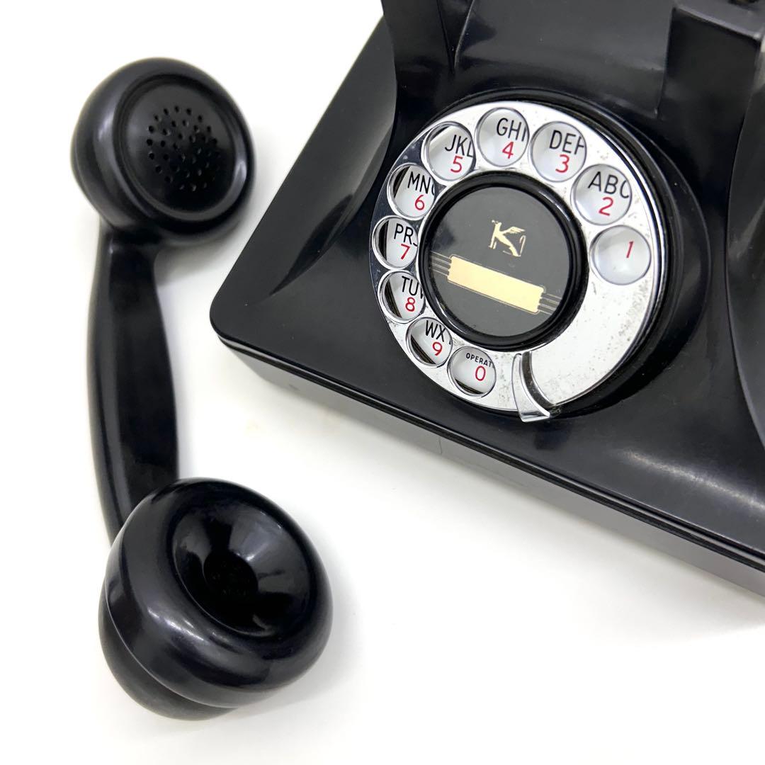 【希少レア】1940年代 アメリカ ケロッグ社製 ヴィンテージ品 黒電話 貴重品
