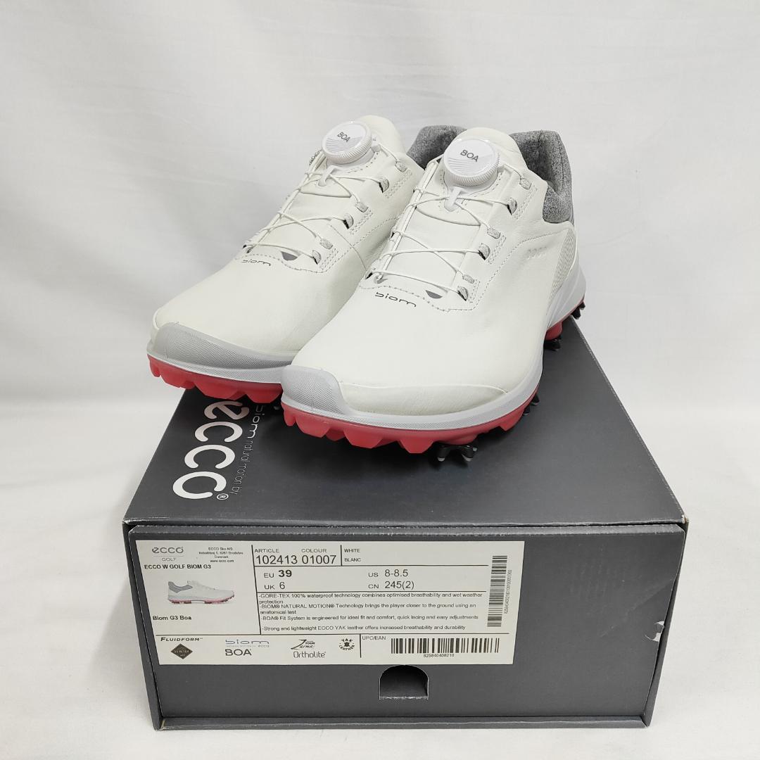 ○★新品 未使用 ECCO GOLF バイオム G3 ゴアテックス BOA