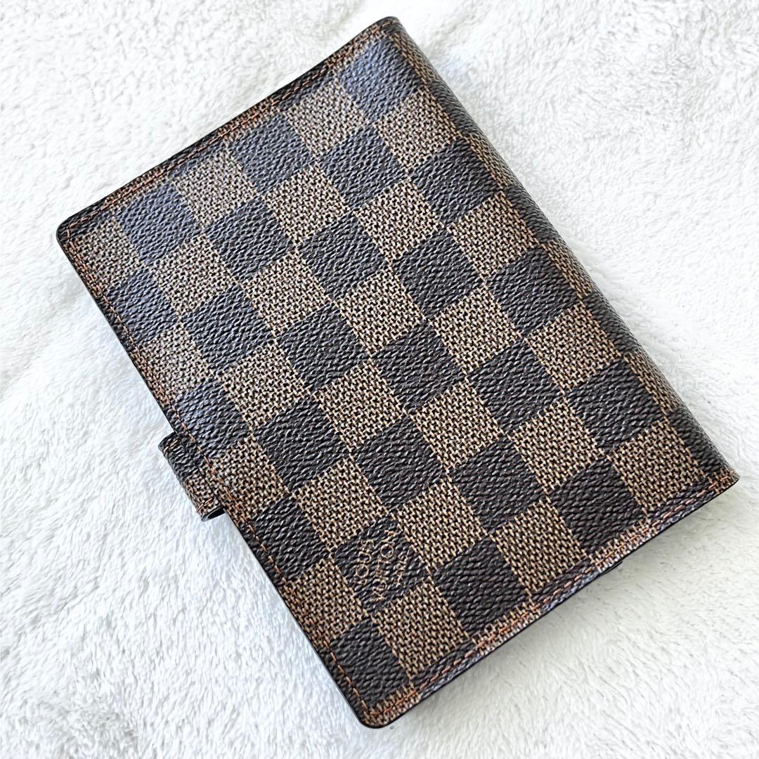 ★美品★ルイヴィトン　アジェンダPM ダミエエベヌ　手帳カバー　スケジュール帳