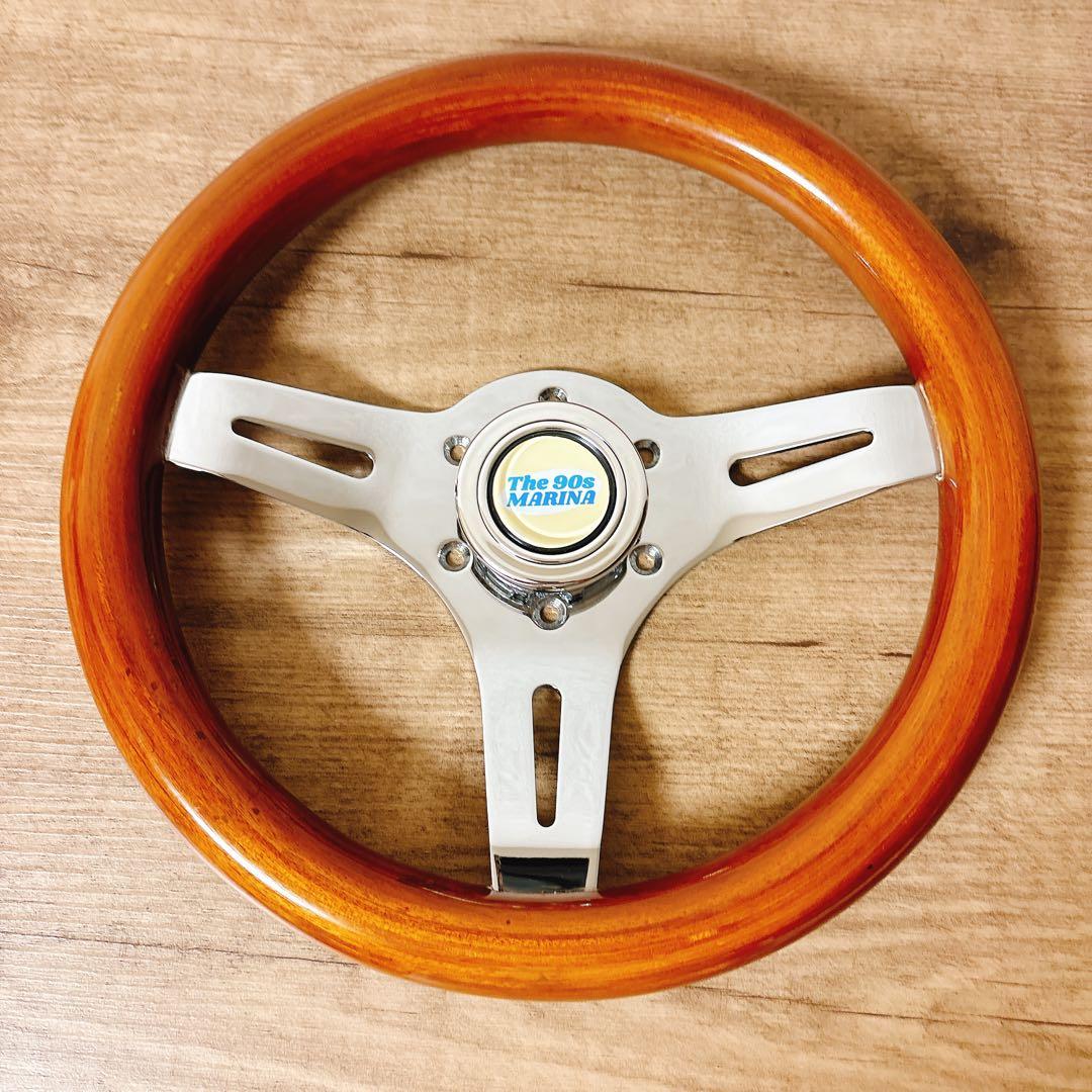 希少　当時物　小径　29cm ウッドステアリング　ウッドハンドル　USDM 旧車