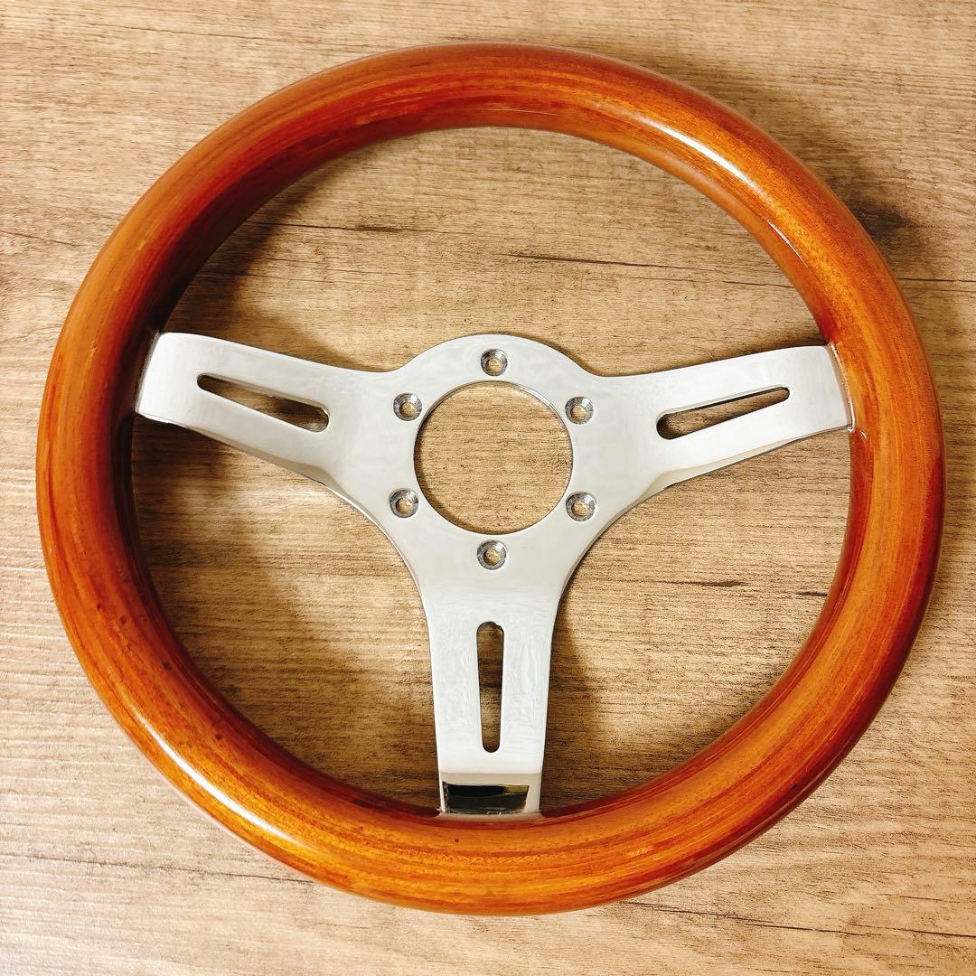 希少　当時物　小径　29cm ウッドステアリング　ウッドハンドル　USDM 旧車