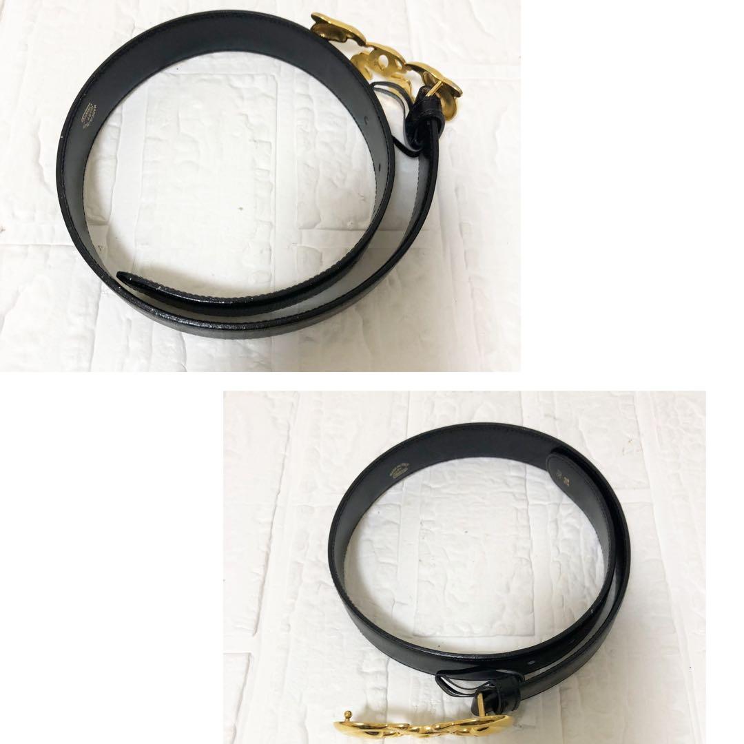 美品　レア　GUCCI ベルト　イルカ　GG バックル　オールドグッチ レザー