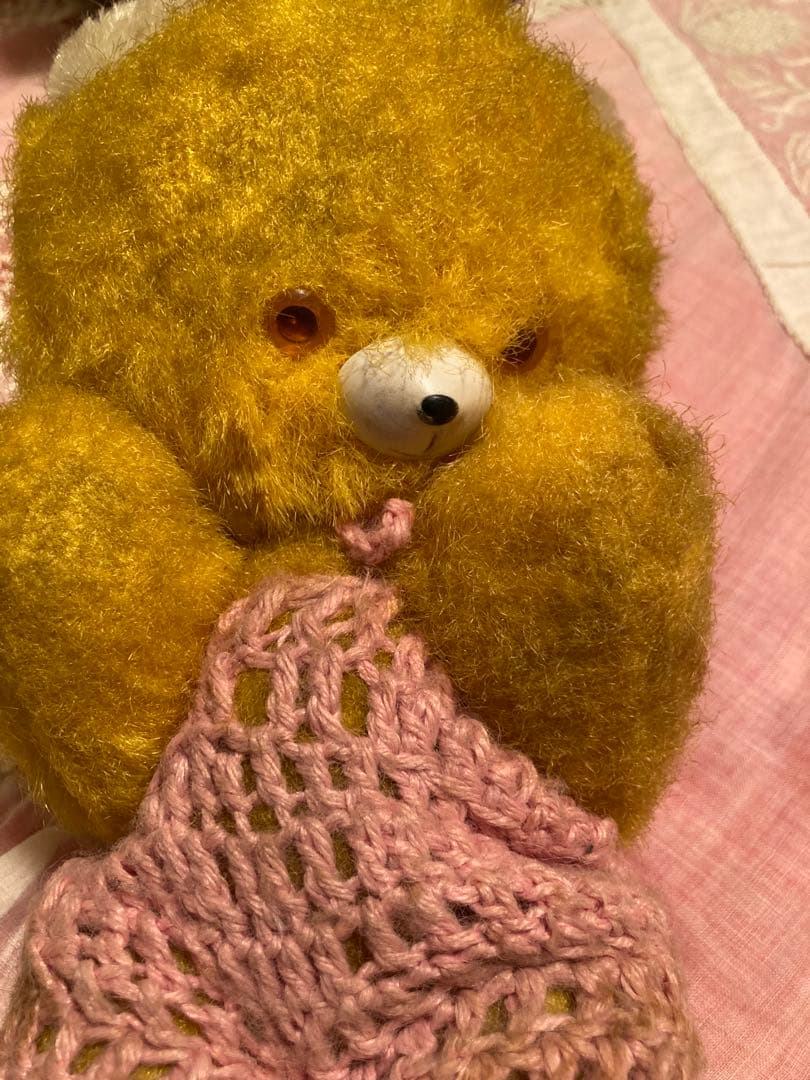 DDRベア ピンクのオーバーオール