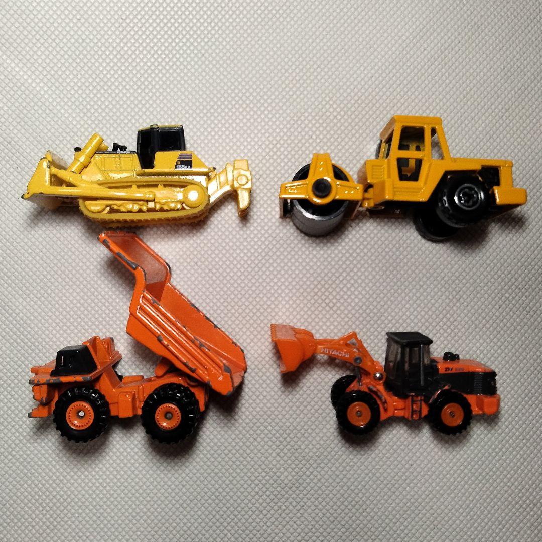 4989 ミニカー 働く車 建設土木系 工事車両セット ルース品